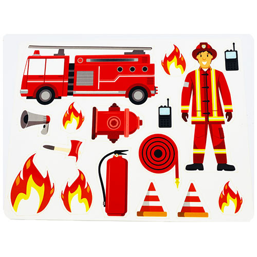 Fondant Kuchen-Tattoo - Feuerwehr