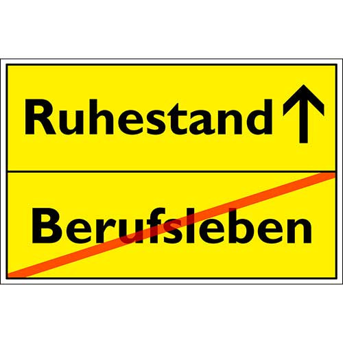Tortenbild Ruhestand Rechteckig