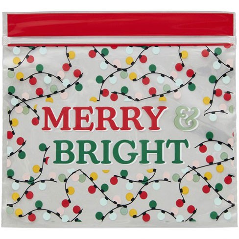 Wiederverschließbare Treat-Bags Merry & Bright