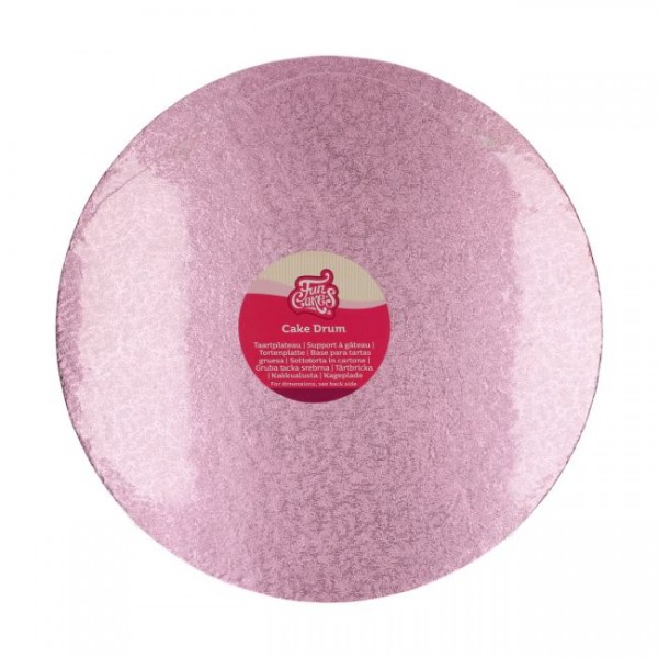 Cake Drum - Tortenplatte - Rund 35,5 Pink