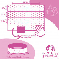 Preview: Cake Ribbon Ladybug edible- 4 Pieces á 24cmx5cm Preview: Cake Ribbon Ladybug edible- 4 Pieces á 24cmx5cm