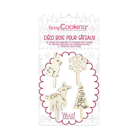 Cake Topper - Holz - Wald Set