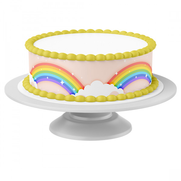 Tortenband Regenbogen essbar - 4 Stück á 24cm x 5cm