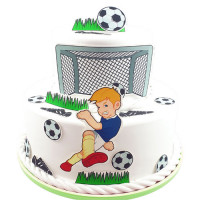 Fondant Kuchen-Tattoo - Fußball Fondant Kuchen-Tattoo - Fußball