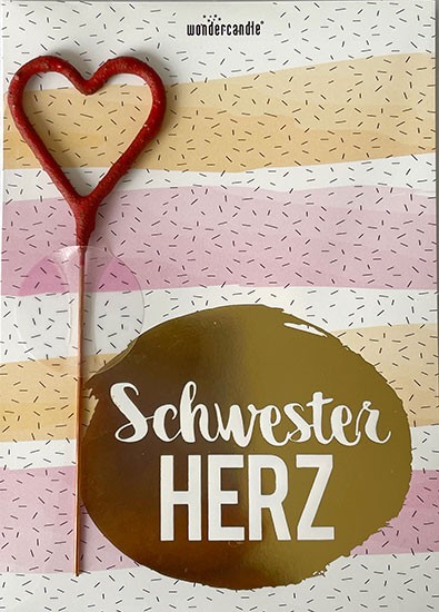 Wondercard - mini Geschenkkarte - Schwesterherz