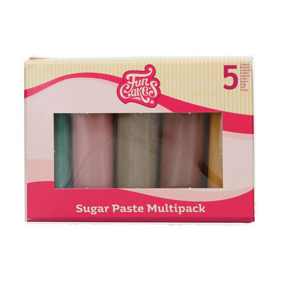FunCakes Fondant Multipack Erdfarben 5x100g