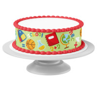 Tortenband Schule Grün essbar- 4 Stück á 24cm x 5cm Tortenband Schule Grün essbar- 4 Stück á 24cm x 5cm