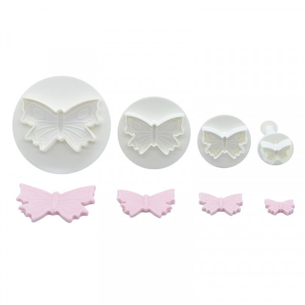 Stempelausstecher - Schmetterling 4er Set