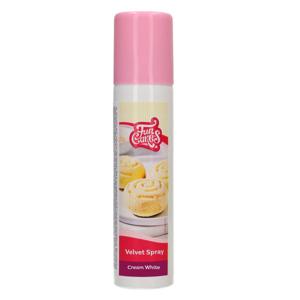 FunCakes Velvet Spray - White Choco