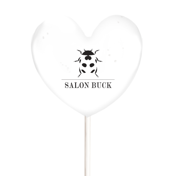 Herz Logololli – Lolli mit individuellem Firmenlogo - 4,5cm