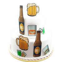 Fondant Kuchen-Tattoo - Alkohol Fondant Kuchen-Tattoo - Alkohol