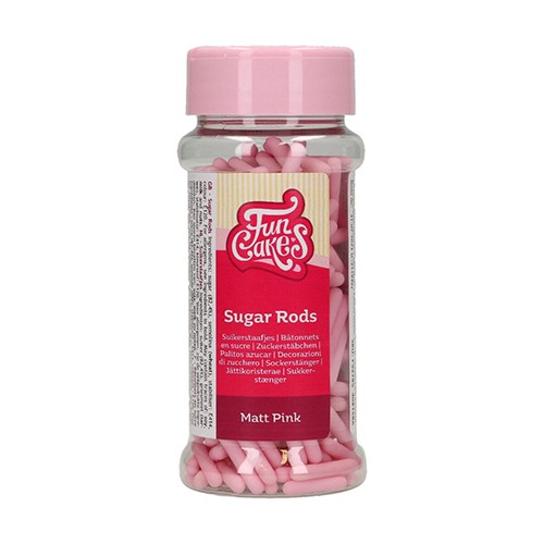FunCakes Matt Zuckerstäbchen XL - Pink 70g