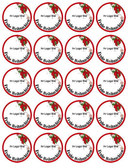 Christmas Oblate Motif - Holly
