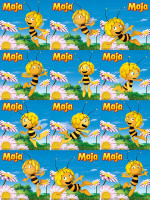 Printed Waffles - Maya the Bee - Flower Field  Printed Waffles - Maya the Bee - Flower Field