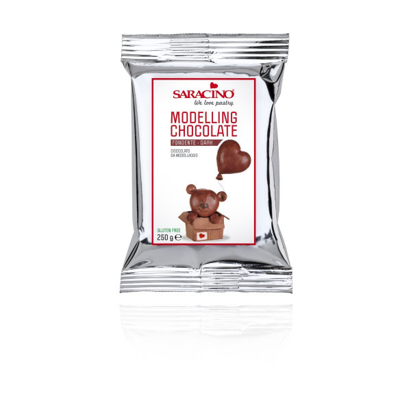 Saracino Dark Brown Modeling Chocolate - 250g