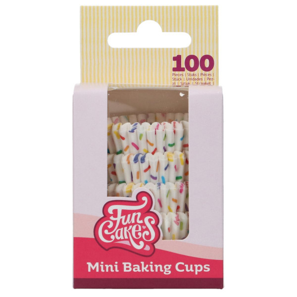 FunCakes Mini Backförmchen Sprinkles - 100 Stk