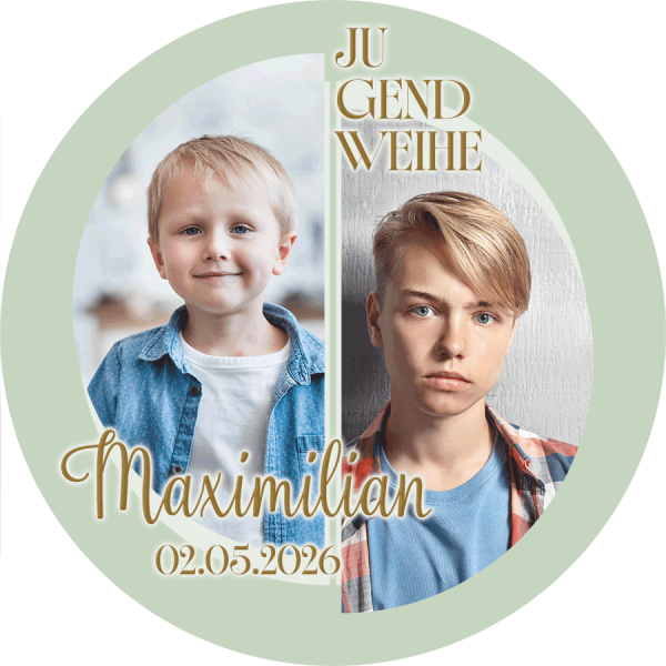 Tortenbild Jugendweihe - Halbkreise