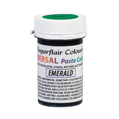 Sugarflair Universal-Pastenfarben in Smaragdgrün - 22g