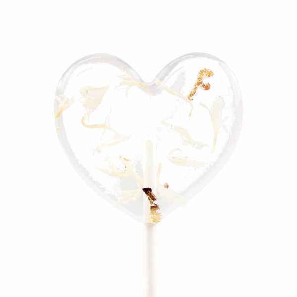 Blütenlolli Herzform "Pure Heart"