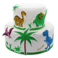 Fondant Kuchen-Tattoo - Dinosaurier Fondant Kuchen-Tattoo - Dinosaurier