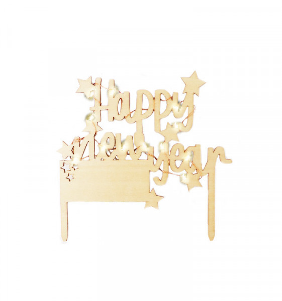 Cake Topper Led Happy New Year