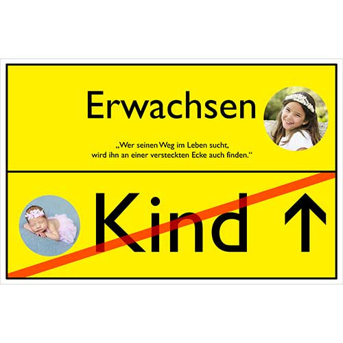 Picture Cake Topper Youth Consecrate motif Sign Rectangular