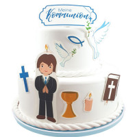 Fondant Kuchen-Tattoo - Kommunion Junge Fondant Kuchen-Tattoo - Kommunion Junge