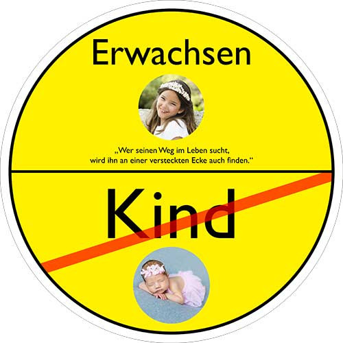 Tortenbild Jugendweihe Motiv Schild Rund