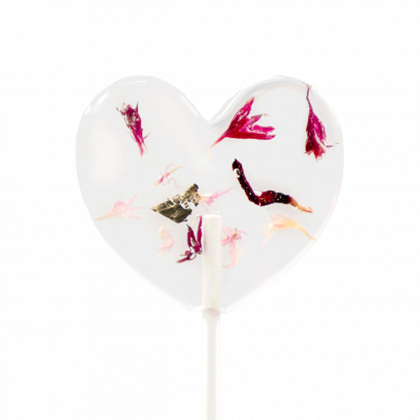 Blütenlolli Herzform "Hibiscus Kiss"