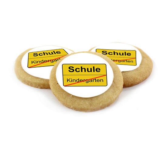 FotoCookies rund mit Motiv zur Einschulung oder dem Kita-Abschied