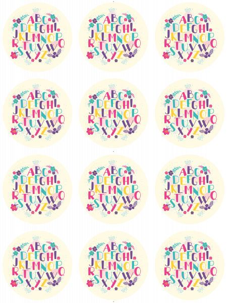 MotivOblaten Alphabet