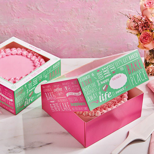FunCakes Cake Box -Quotes- 26x26cm pk 2