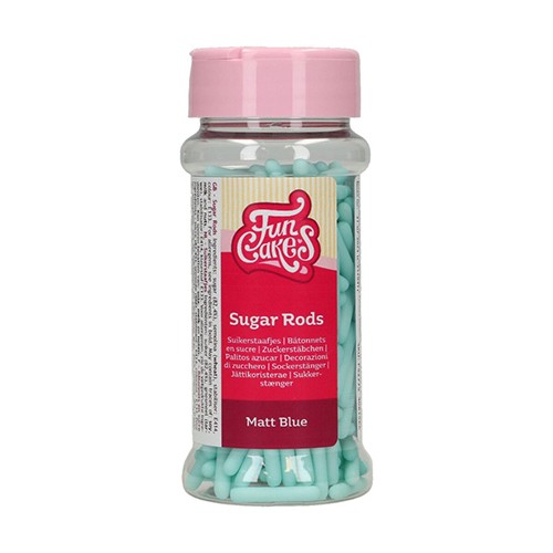 FunCakes Matt Zuckerstäbchen XL - Blau 70g