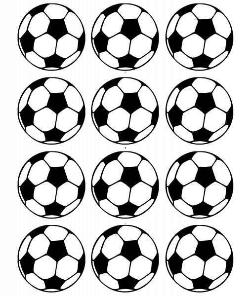 Bedruckte Oblaten Fußball