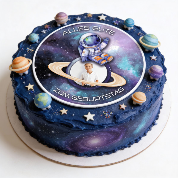 Tortenbild Astronaut im Weltall