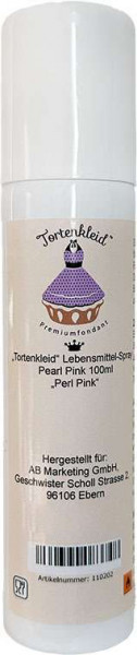 Tortenkleid Lebensmittel-Spray Pearl Pink 100ml