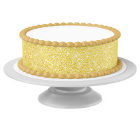 Cake Ribbon Gold Optic edible- 4 Pieces á 24cmx5cm Cake Ribbon Gold Optic edible- 4 Pieces á 24cmx5cm