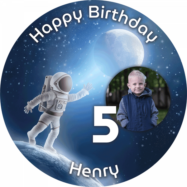 Tortenbild Astronaut mit Mond