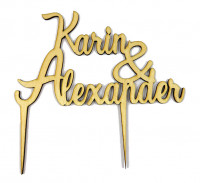 CakeTopper - individuell mit zwei Namen CakeTopper - individuell mit zwei Namen