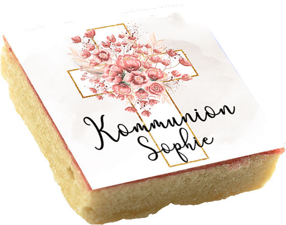 Motiv-Kekse - Kommunion - Rosenkreuz