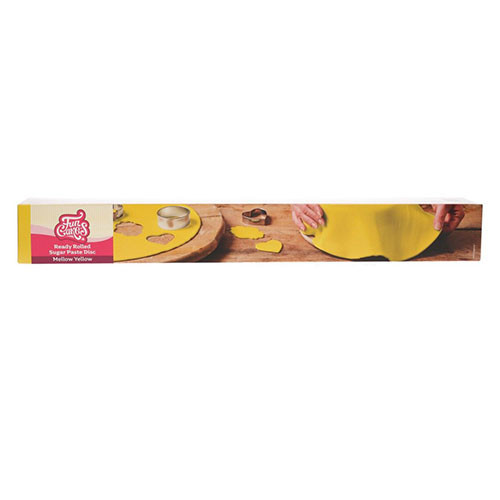 FunCakes Ready Rolled Fondant Disc - Mellow Yellow