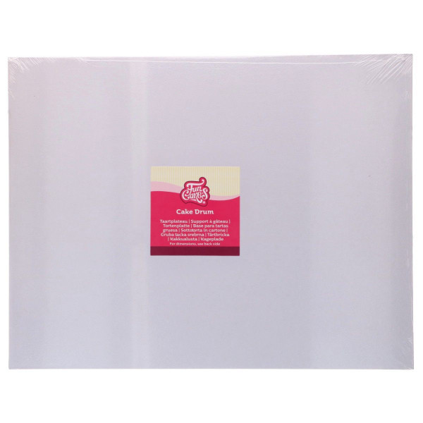 Tortenplatte Cake Board Rechteckig Weiß 45x35cm