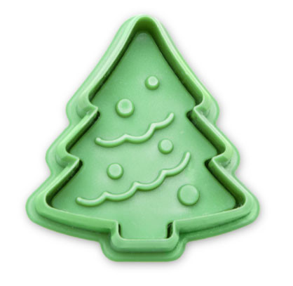 Präge-Ausstecher mit Auswerfer - Tannenbaum