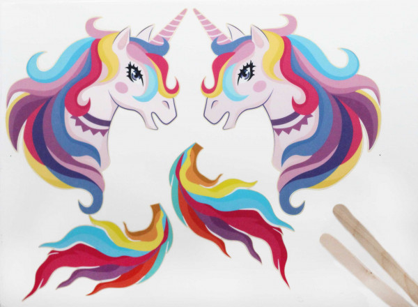 Fondant Kuchen-Einstecker - Einhorn
