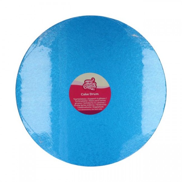 Cake Drum - Tortenplatte - Rund 35,5 cm Blau