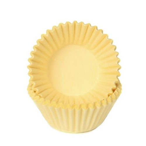 Schokoladen Baking Cups - Papierförmchen - Gelb
