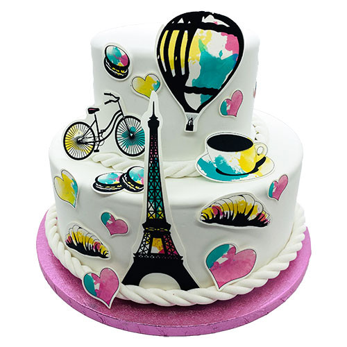 Fondant Cake Tattoo - Paris