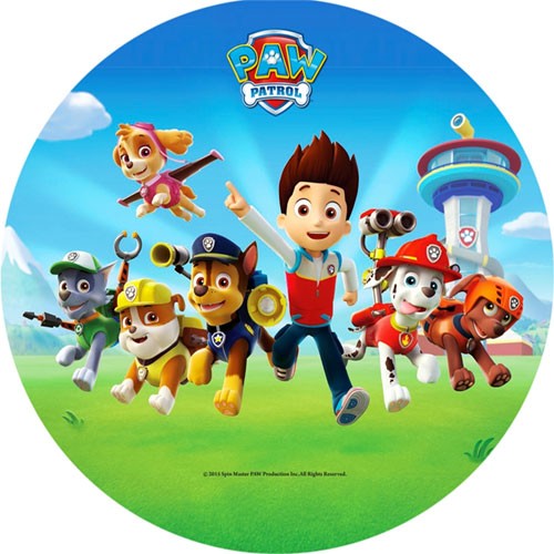 Tortenaufleger Paw Patrol - rund 20cm