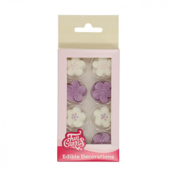 FunCakes Zucker Dekorationen - Blume Mix Lila