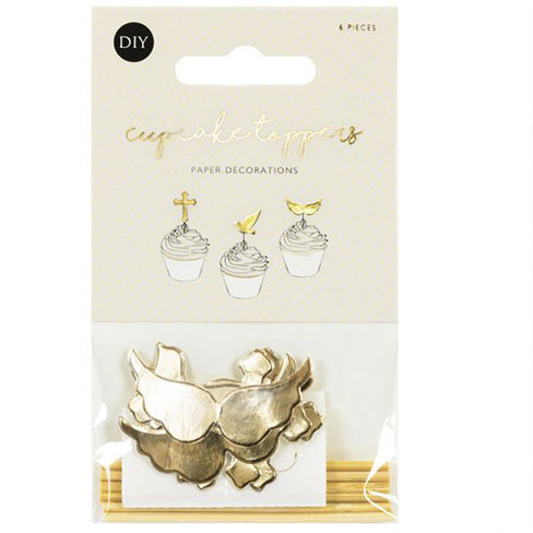 PartyDeco CupcakeTopper Set Kommunion